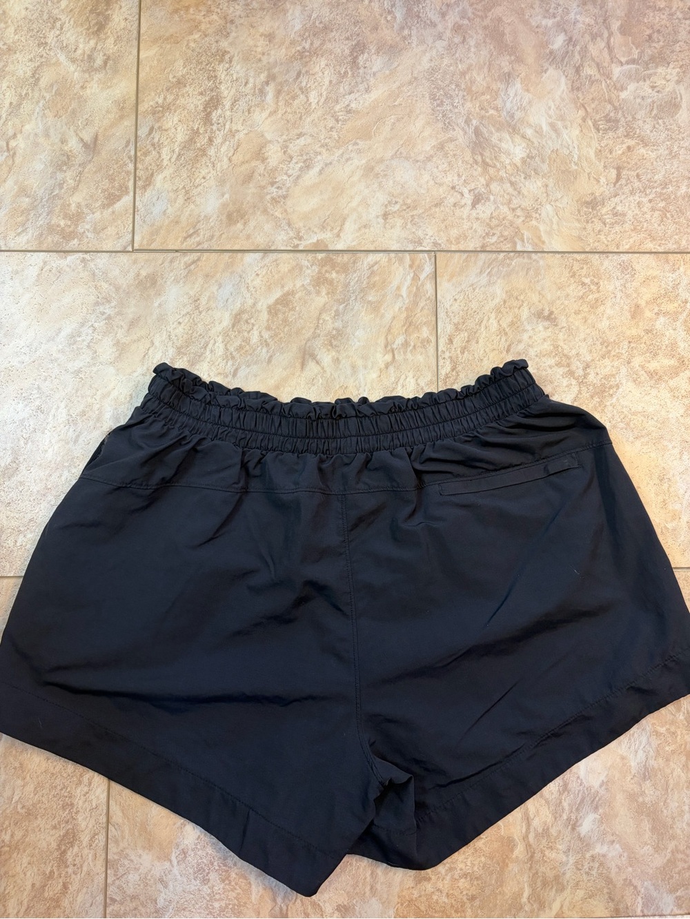 all in motion Black Women's Elastic-Waist Athletic Shorts